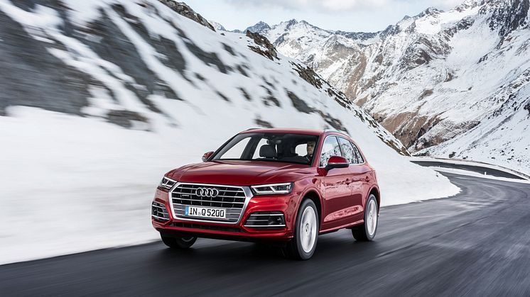 Audi med quattro nr 8 mio er en Q5 quattro i Garnet red