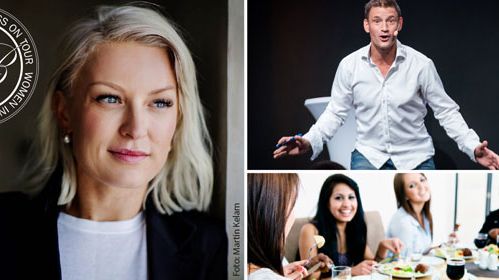 Women in business on tour lyfter kvinnliga företagare