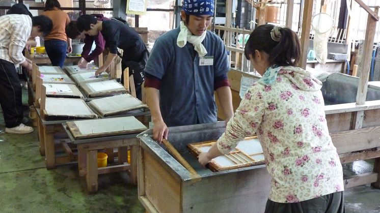 Washi Paper Making  in Ogawamachi