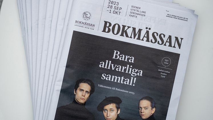 BOKMÄSSANS MÄSSTIDNING 2023. FOTO: ANDRÉAS BÄCKMAN (FOTO I JUST WANT TO BE COOL, KAJSA GÖRANSSON)