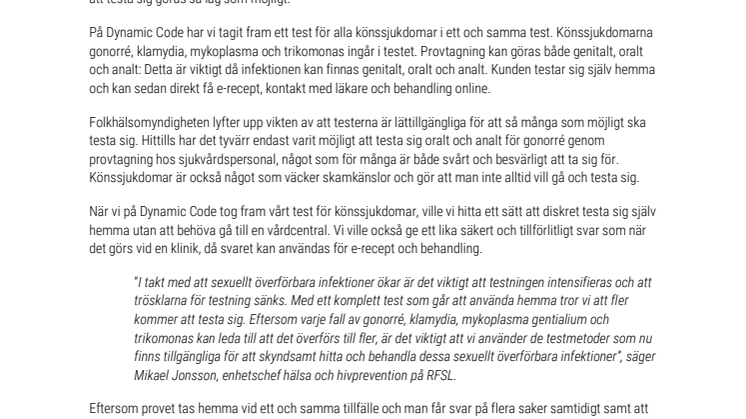 Enkel lösning som kan minska spridningen av könssjukdomar bl a gonorré