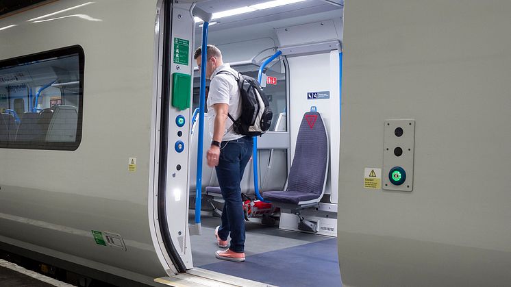 New Moorgate 717 train - passenger door
