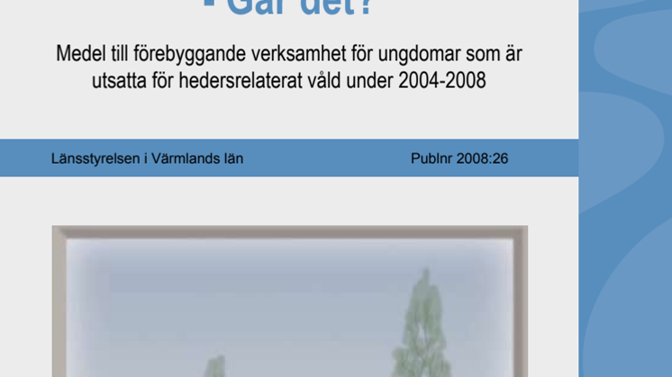 PRESSINBJUDAN: Förebygga hedersrelaterat våld - går det?