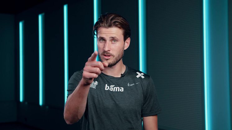 Joshua King, Sander Berge, Håvard Nordtveit og Stefan Johansen forklarer hvorfor sjonglering kan hjelpe deg med synet ditt.