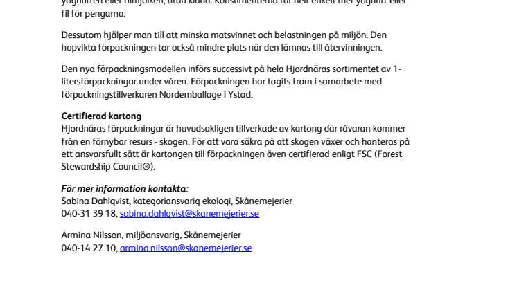 Ny förpackning från Hjordnära ger mer 