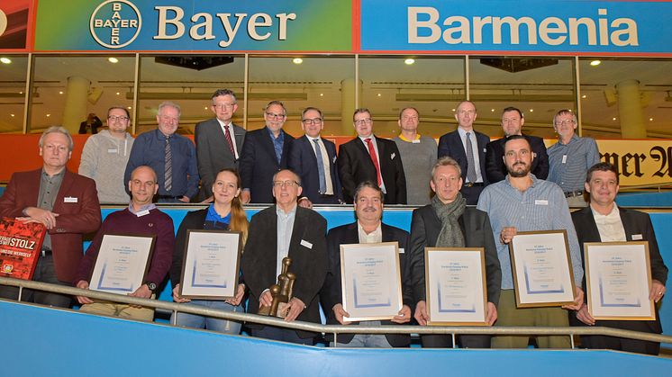 Die Preisträger des 41. Barmenia-Fairplay-Pokals im November 2017 (Barmenia;afi)