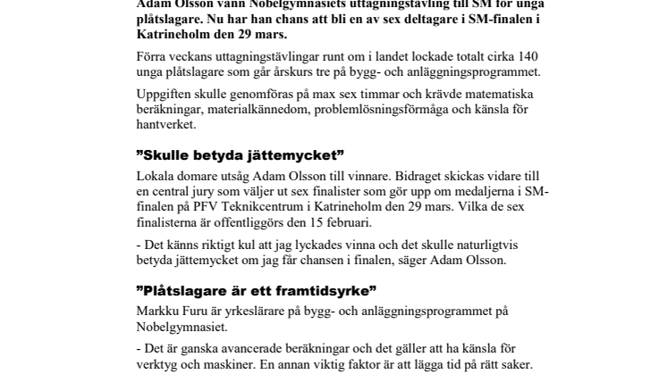 Nobelgymnasiets SM-kvaltävling avgjord