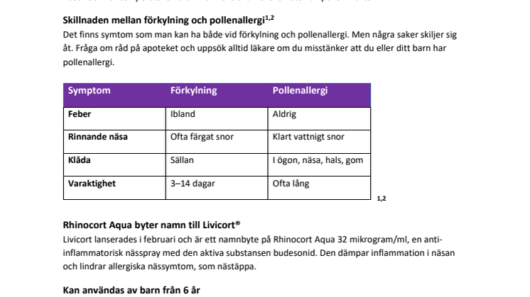 Förkyld eller pollenallergisk? Så känner du igen symptomen inför pollensäsongen 