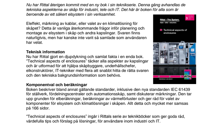 Boken för säkra el- och automationsskåp