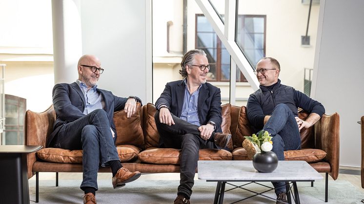Peter Larsson, Thomas Bill Revland, Lars Sveder - co-founders of Monterro
