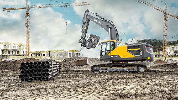 30-tonsgrävaren Volvo EC300E används som provbänk