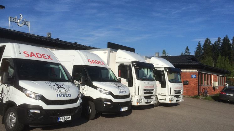 Sadex Oy uusii kalustoaan hankkimalla lisää uusia Iveco Dailyjä