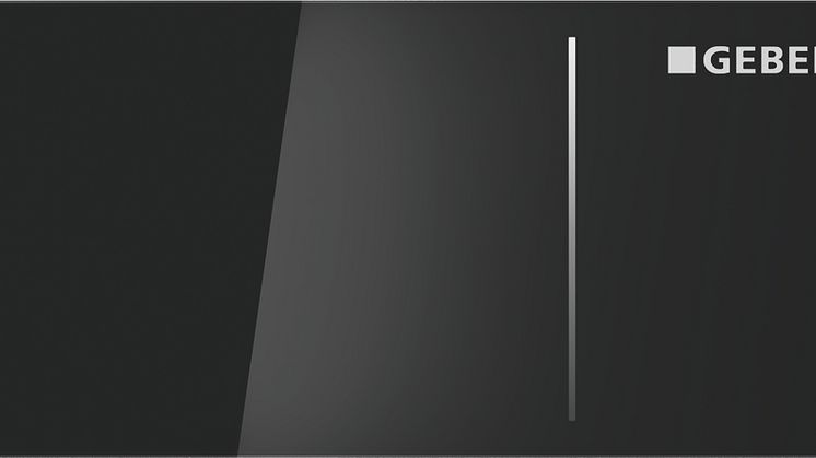 Geberit spolplatta Omega70 - svart glas