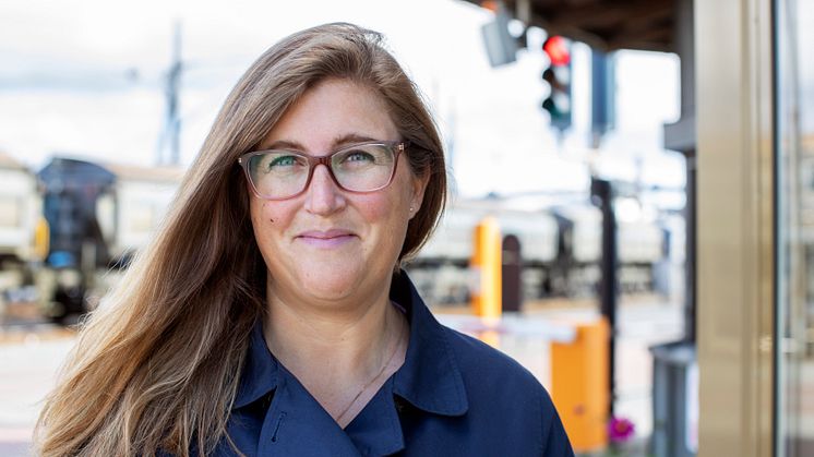 Linn Andersson, platschef på Boliden Rönnskär. Foto: Patrick Degerman