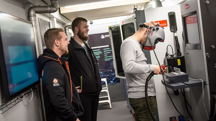 Virtuel svejsning var en måde hvorpå teknologier blev vist frem.