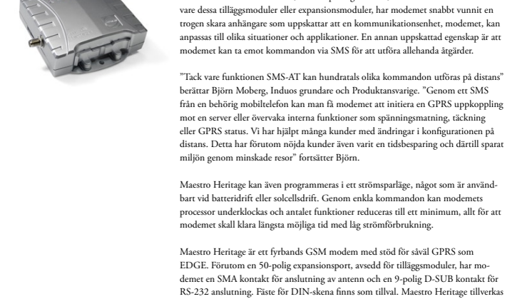 Nytt yttre lyfter EDGE modem