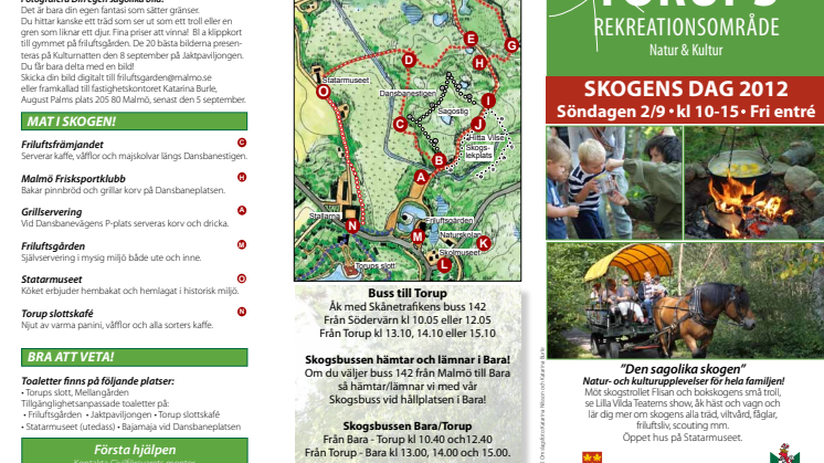 Skogens dag 2 september i Torup - "Den sagolika skogen"