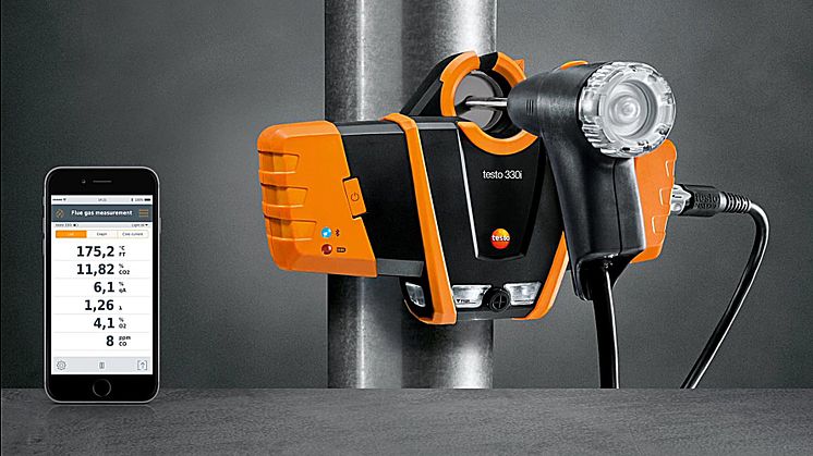 testo 330i – bekvämare rökgasmätning med trådlös teknik