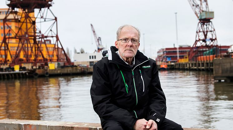 Carl-Johan Jönsson, före detta kranförare på Cityvarvet