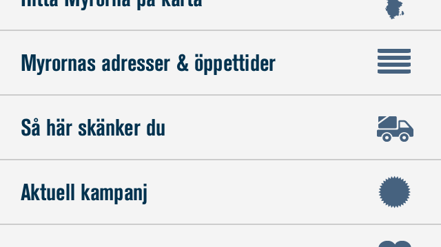 Myrorna lanserar mobilsajt