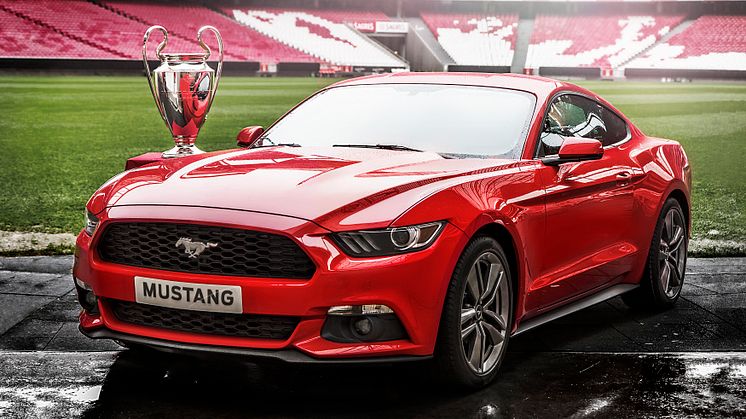 Nye Ford Mustang under Champions League-finalen i Lisboa