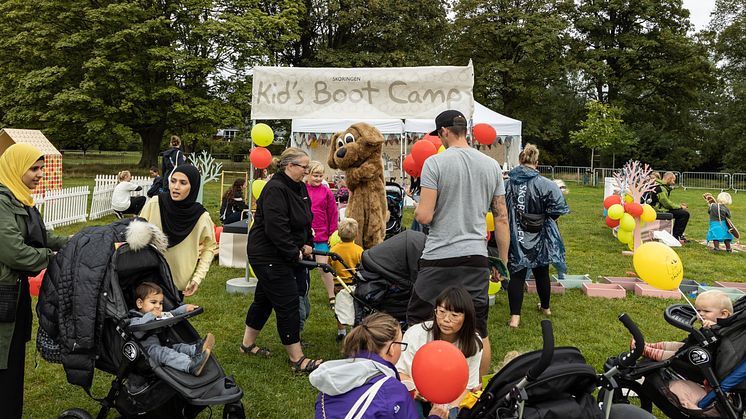 Skoringens Kid's Boot Camp ved A Walk in the Park eventet