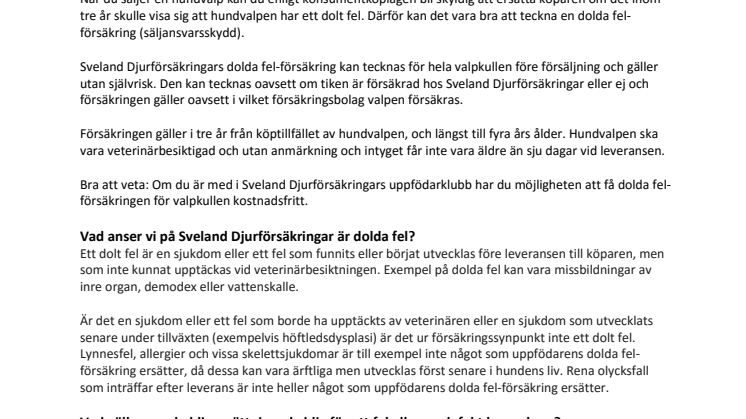 Vanliga frågor – hunduppfödare