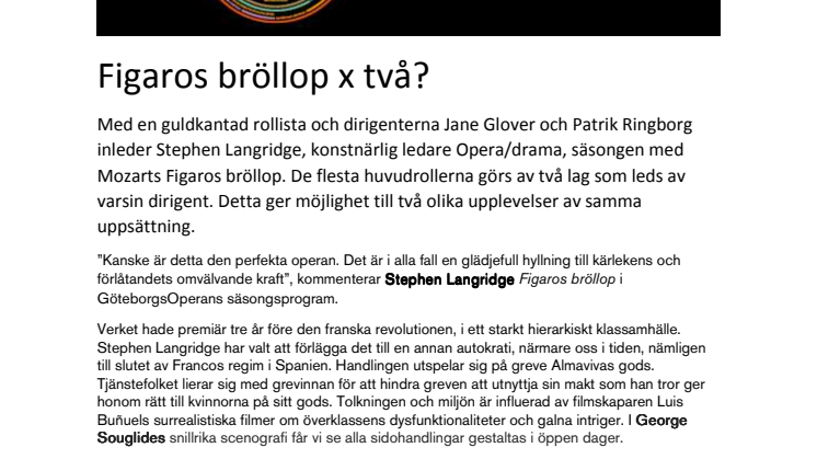 Figaros bröllop x två? 