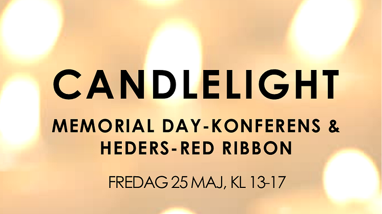 Candlelight Memorial Day Konferens & Heders-Red Ribbon 2018
