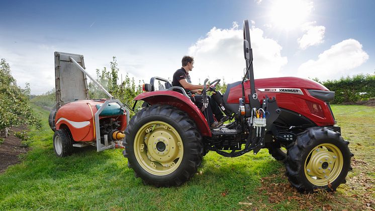 Yanmar's YM tractor comes with the company's SMARTASSIST-Remote management and productivity technology.