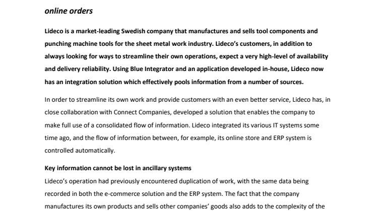 Lideco deploys modern integration solution to consolidate information data flow
