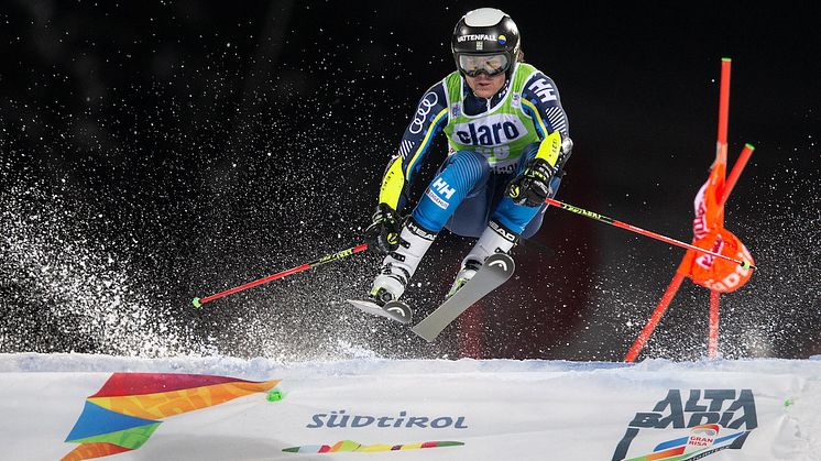 Mattias Rönngren är tillbaka efter skada, kan han upprepa sin sjätteplats från fjolåret, eller till och med bättre när det kommande fredag är parallellstorslalom i Lech. Foto: Bildbyrån