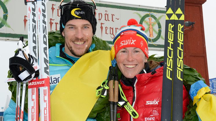 John Kristian Dahl och Katerina Smutná vann Vasaloppet 2016-03-06