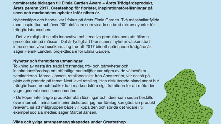 Retailutveckling, ätbart och innovationer i fokus