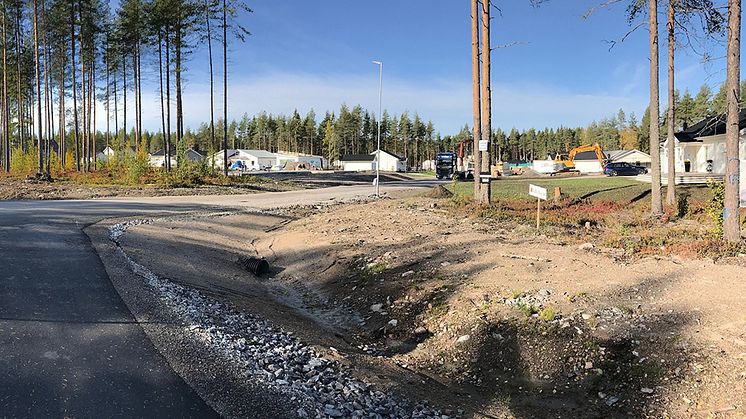Här växer Piteås nya bostadsområde fram. Foto: Nicklas Brännström