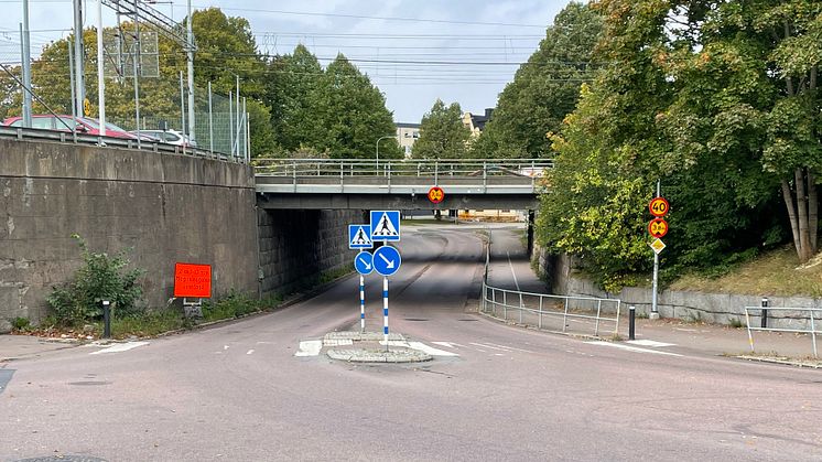 Tunneln på Magasinsgatan som förbinder Haga och Herrhagen blir avstängd för biltrafik under en månad.