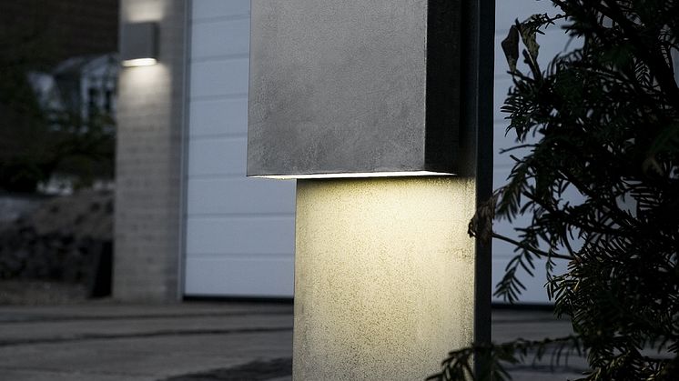 Fox Design vägg- eller pollararmatur Square eller Square LED