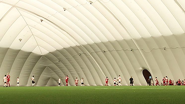 Hoppfullt för fotbollshallen      Foto: Piteå kommun