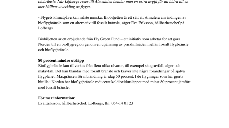 Biobiljett tar Löfbergs till Almedalen