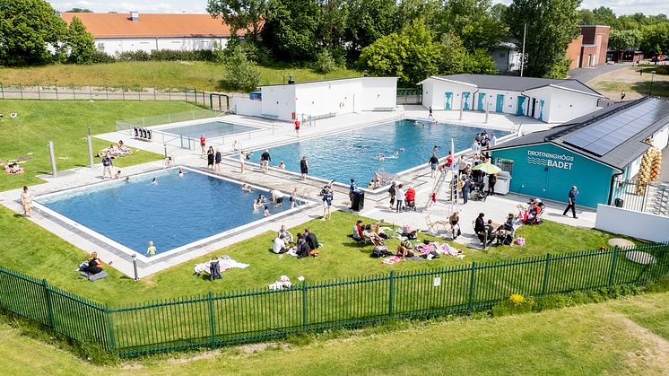 Drottninghögsbadet sommaren 2023.