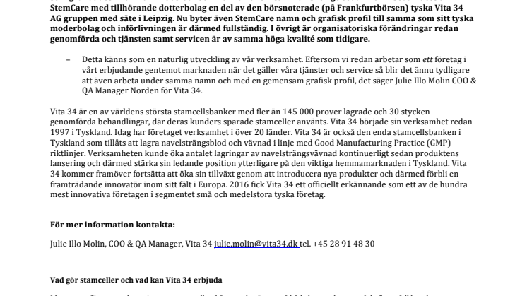 StemCare byter namn och grafisk profil 
