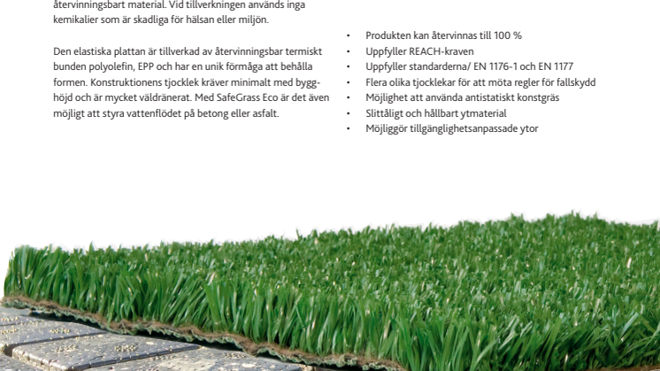 Produktblad - Safegrass Eco