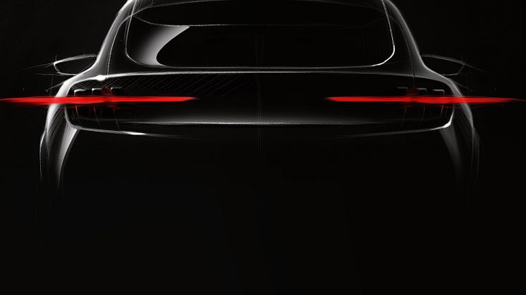 Ford afslører konceptbillede af ny Mustang-inspireret elbil