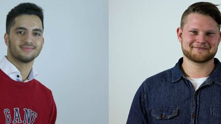 Internetkändisarna Filip Dikmen och Emil Andersson.