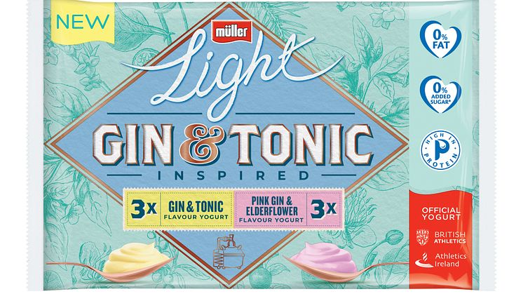 Müllerlight launches gin & tonic inspired yogurt