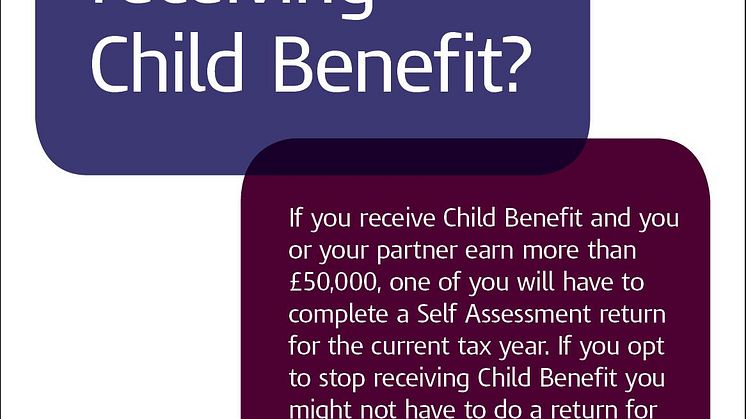 Child Benefit reminder for higher income earners