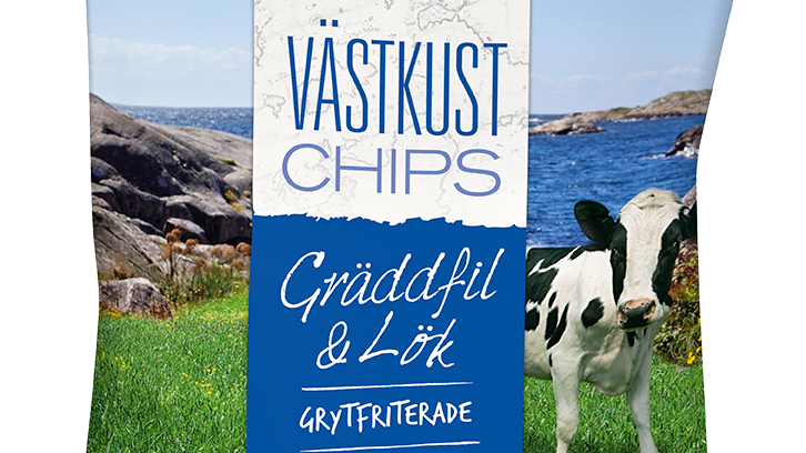 Västkustchips Gräddfil&Lök 180g