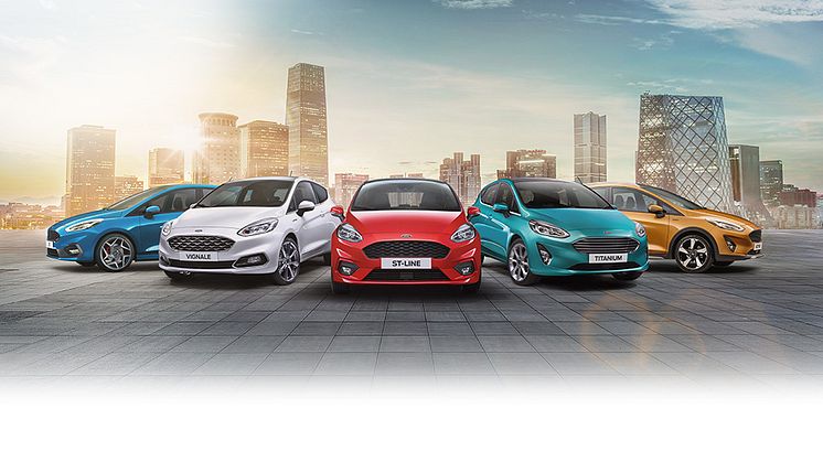 Ny Ford Fiesta fås i fem forskellige versioner - noget for enhver smag