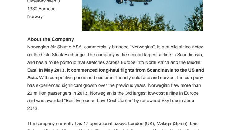 Corporate Fact Sheet Juni 2014