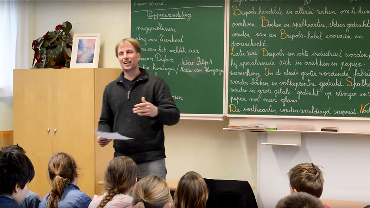 Film Tea(cher) Talk: Screenshot mit Sigurd Borghs von der Michael-Schule (Belgien) (Foto: Waldorf Resources)